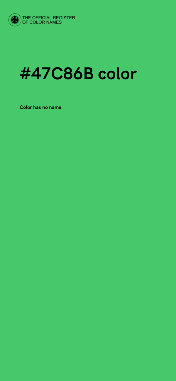 #47C86B color image