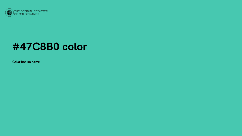 #47C8B0 color image