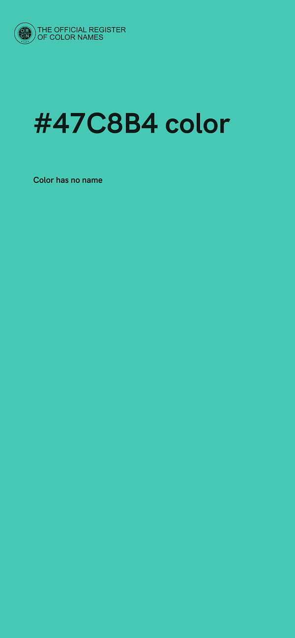 #47C8B4 color image