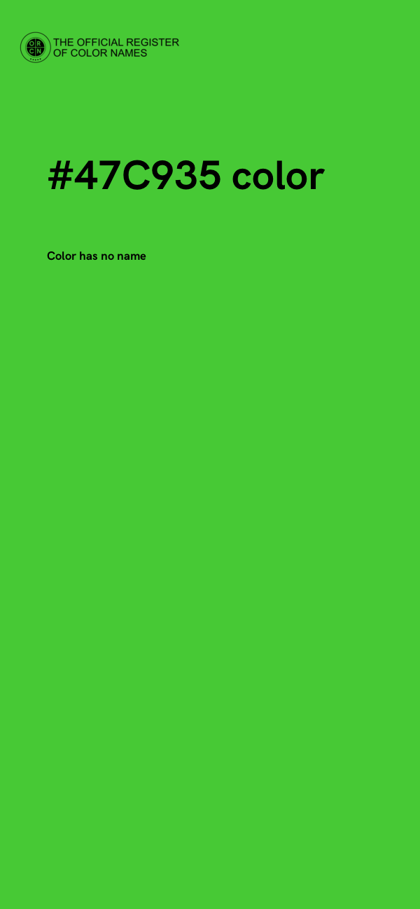 #47C935 color image