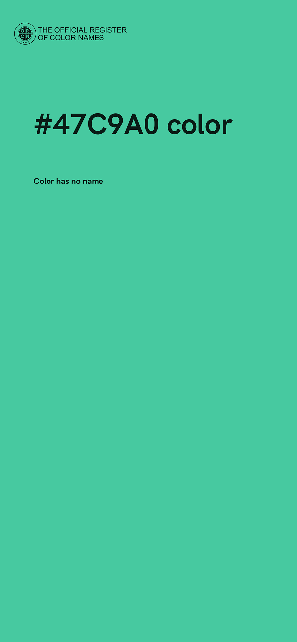 #47C9A0 color image