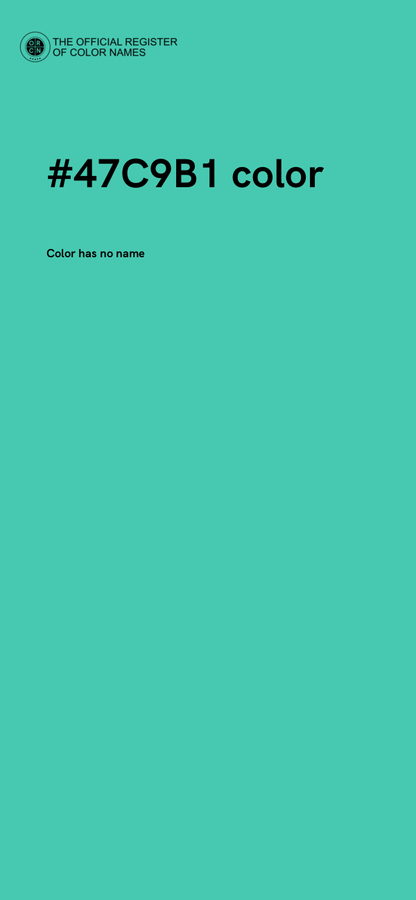 #47C9B1 color image
