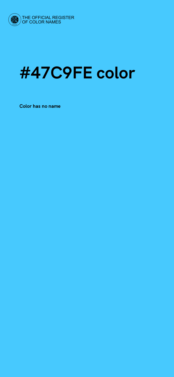#47C9FE color image