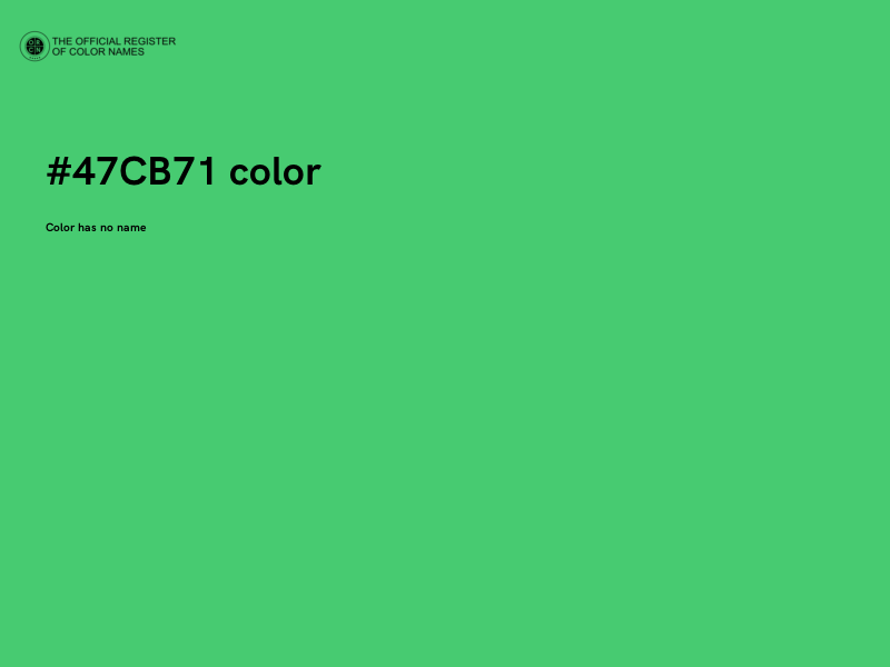#47CB71 color image