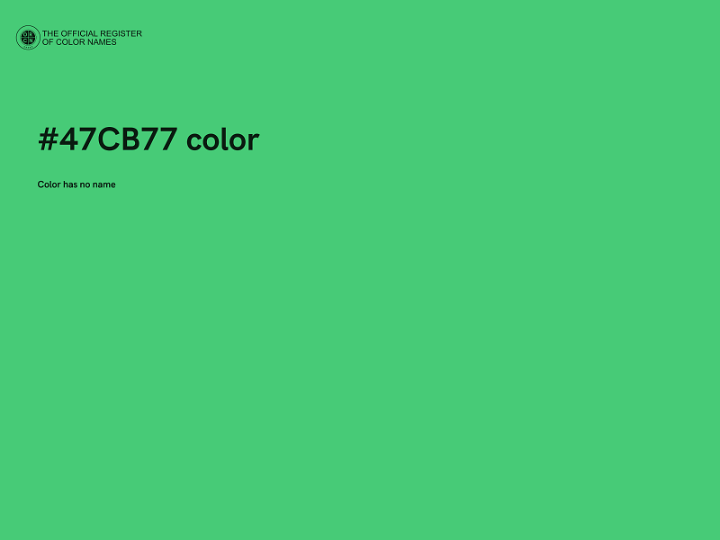 #47CB77 color image