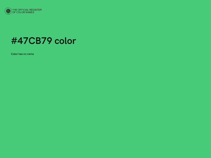 #47CB79 color image