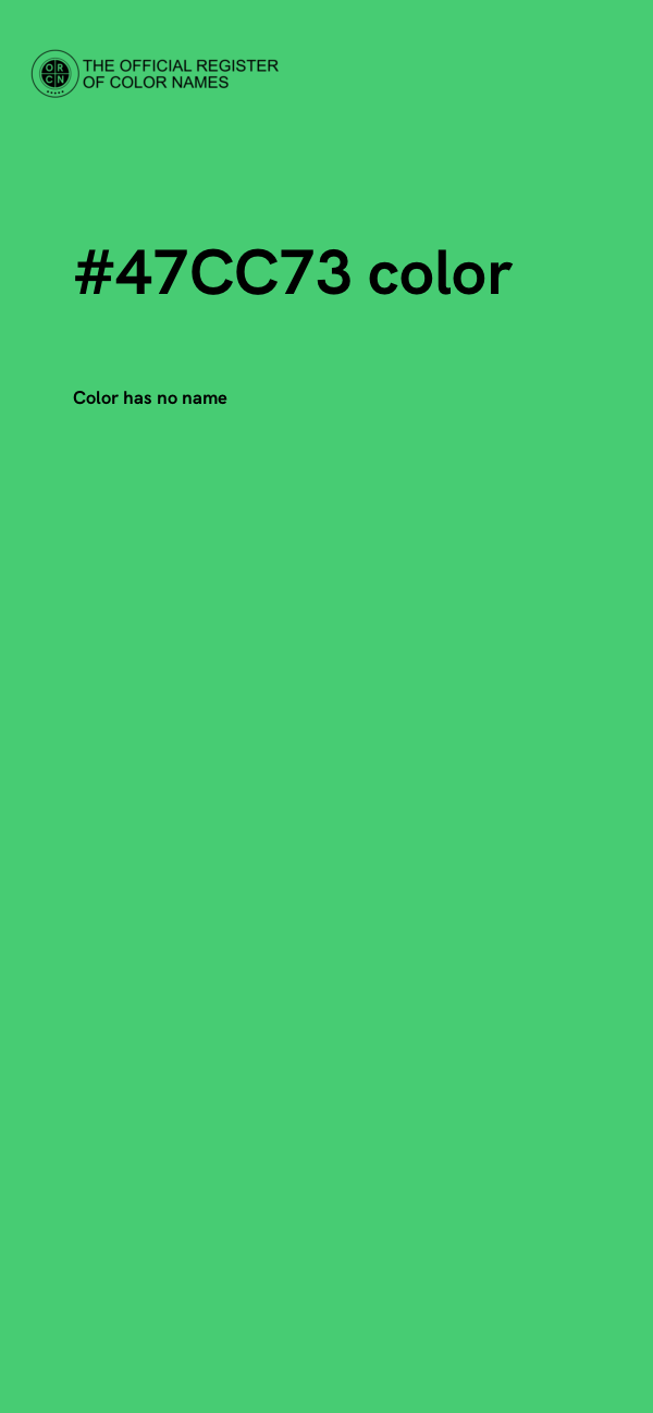 #47CC73 color image