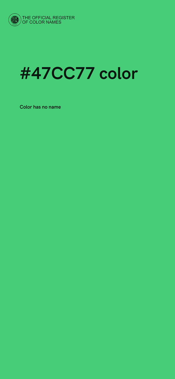 #47CC77 color image