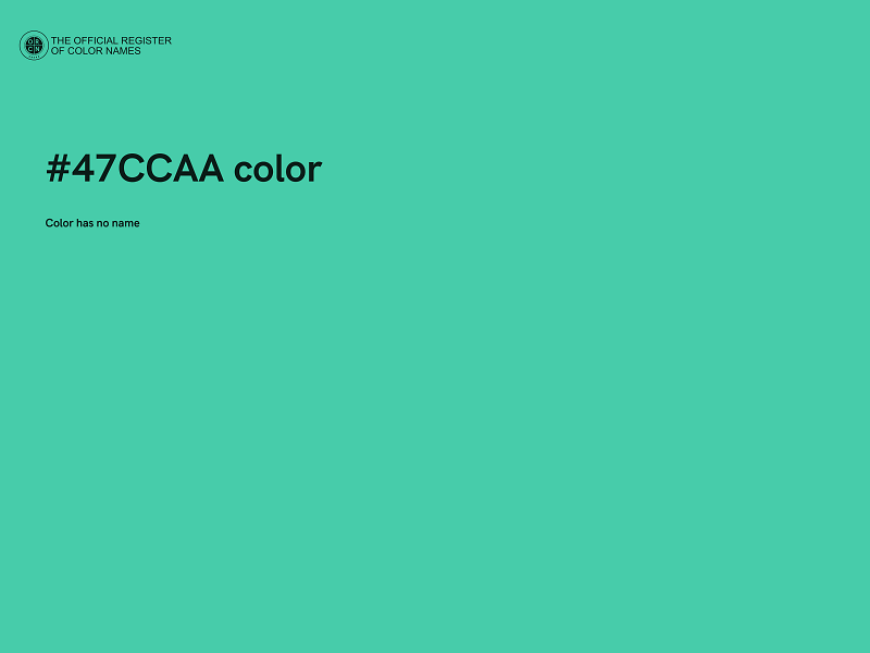 #47CCAA color image