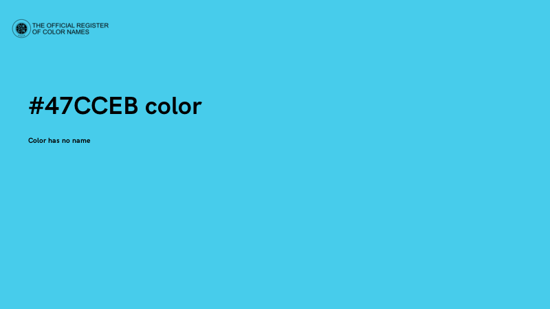 #47CCEB color image