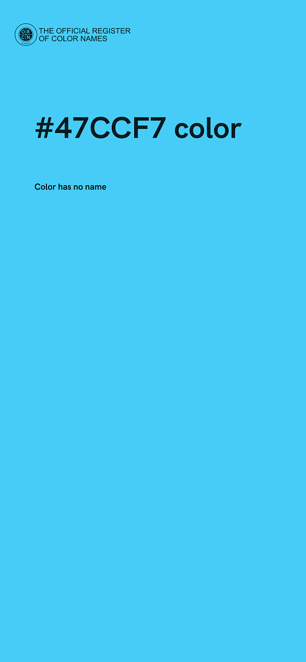 #47CCF7 color image