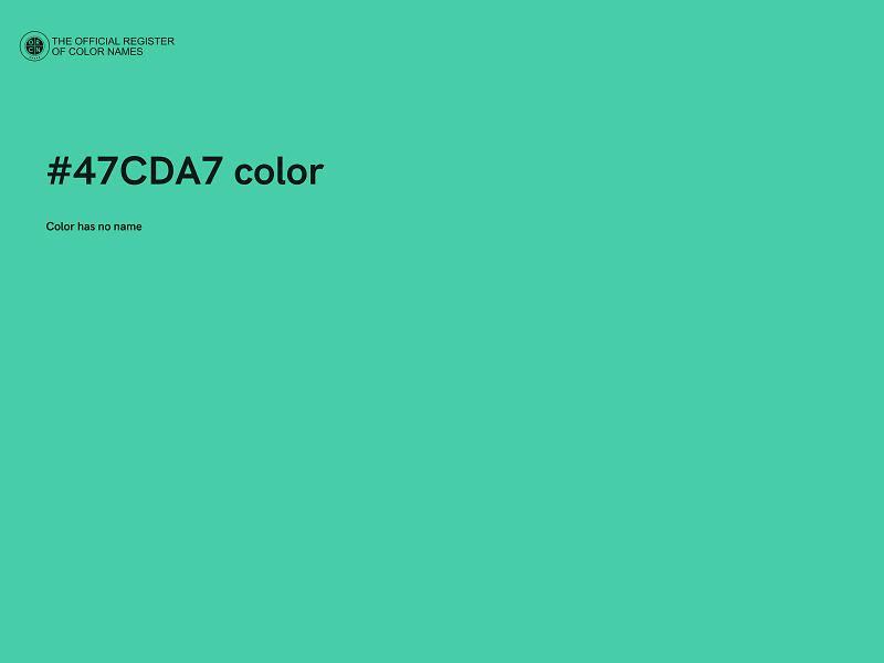 #47CDA7 color image