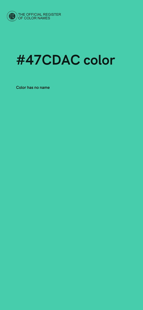 #47CDAC color image
