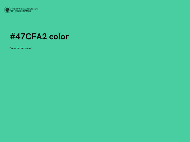 #47CFA2 color image