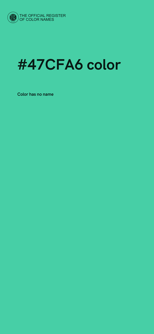 #47CFA6 color image