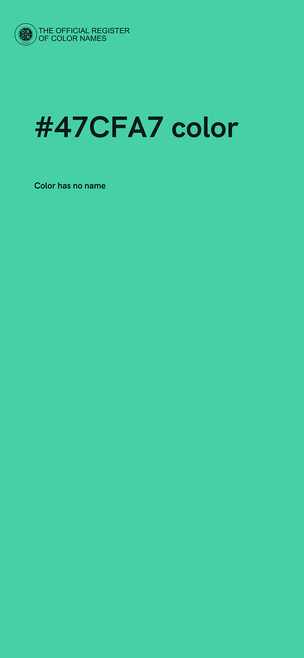 #47CFA7 color image