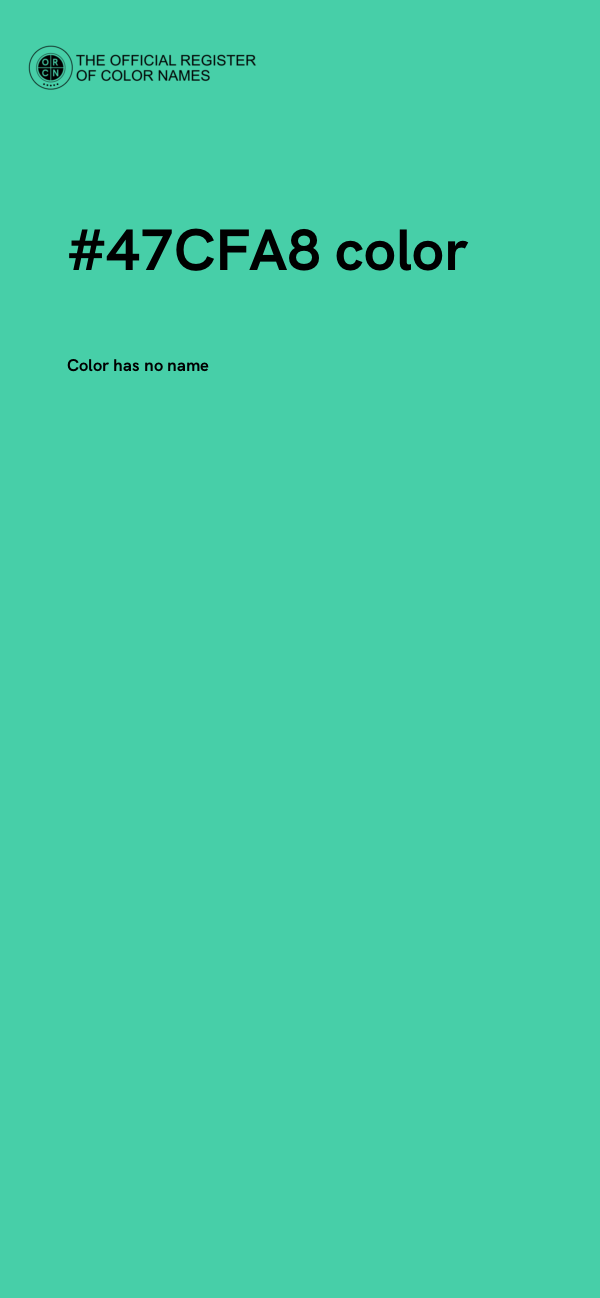 #47CFA8 color image
