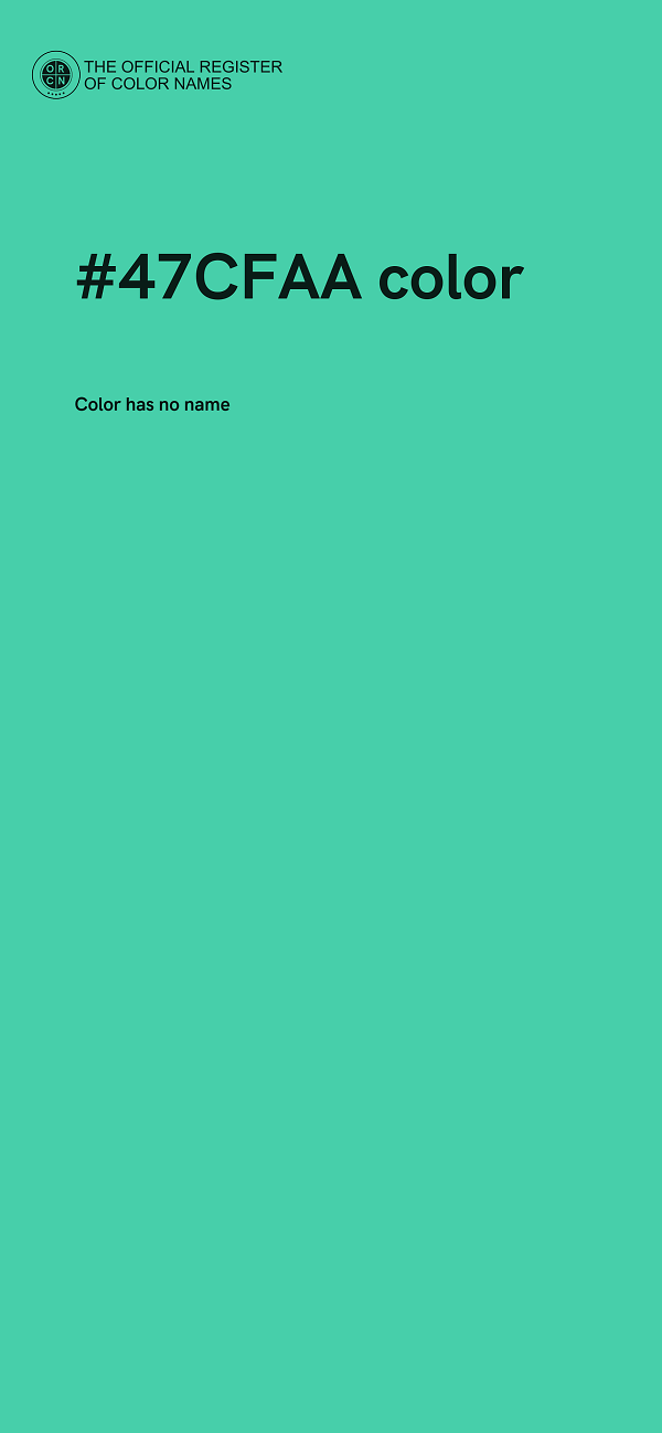 #47CFAA color image