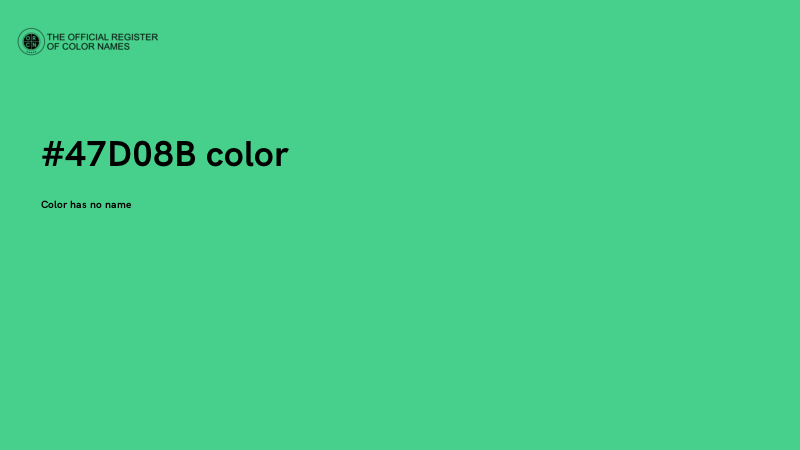 #47D08B color image