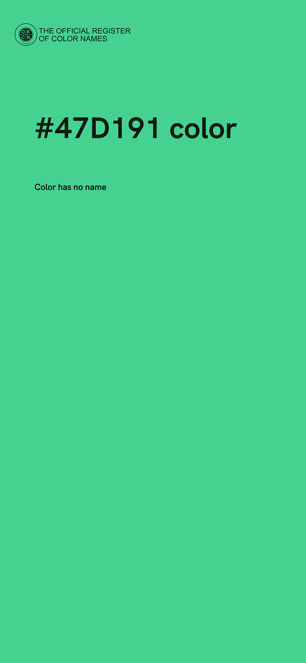 #47D191 color image
