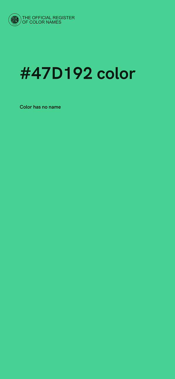 #47D192 color image