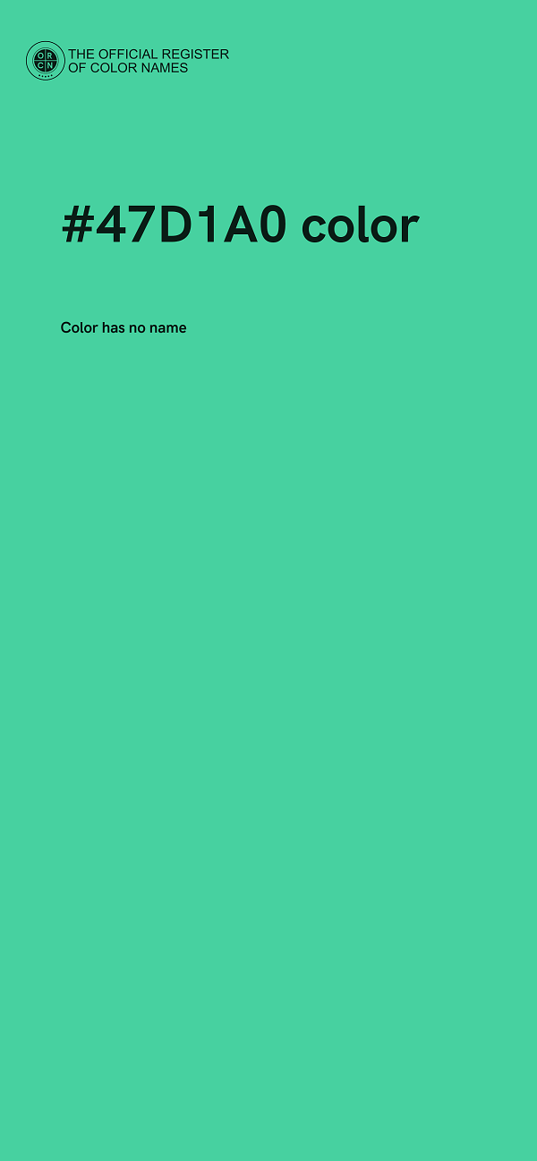 #47D1A0 color image