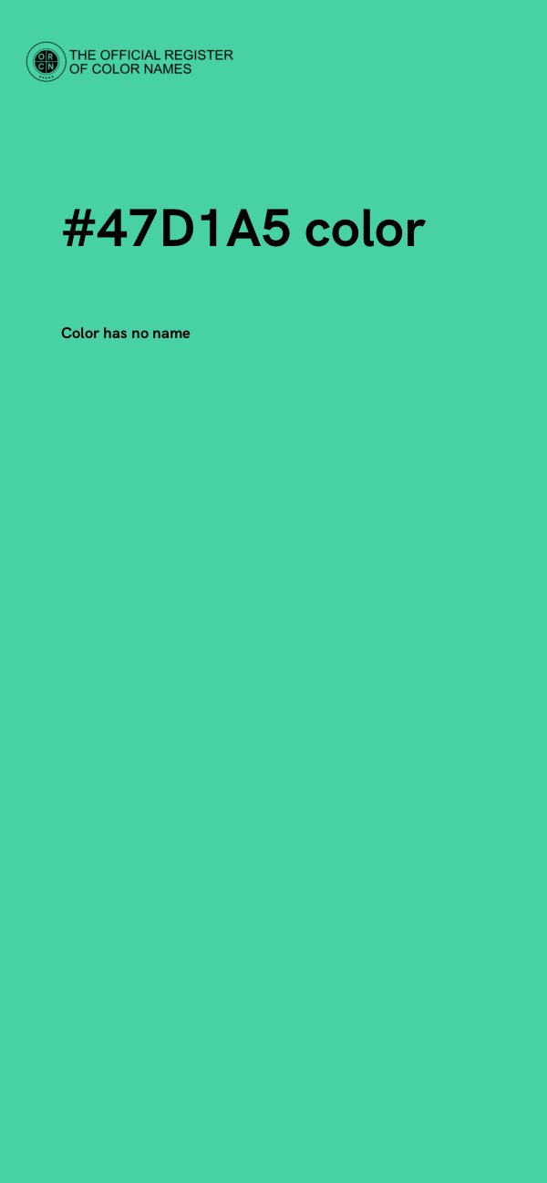 #47D1A5 color image