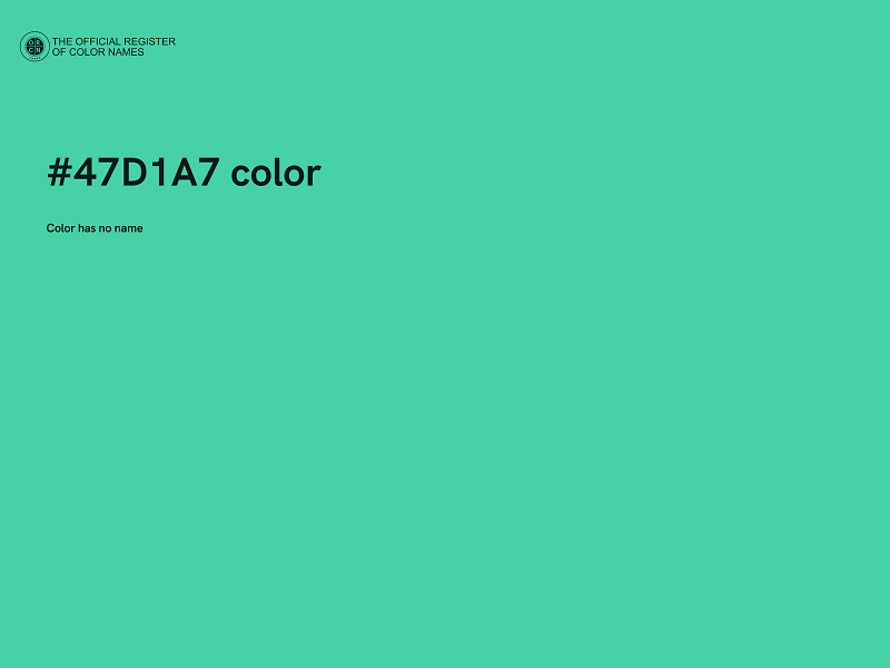 #47D1A7 color image