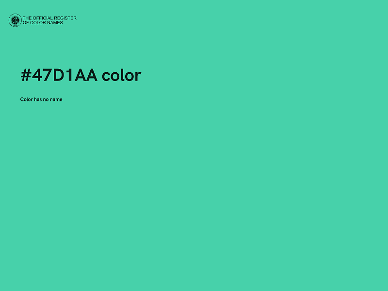 #47D1AA color image