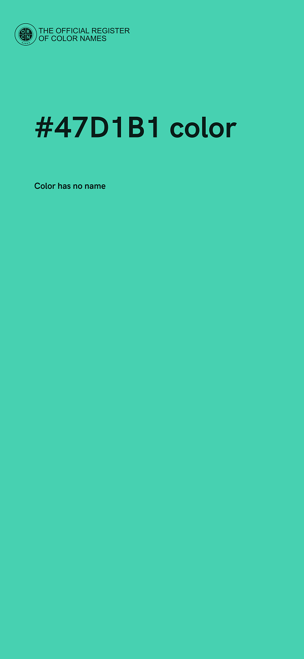 #47D1B1 color image