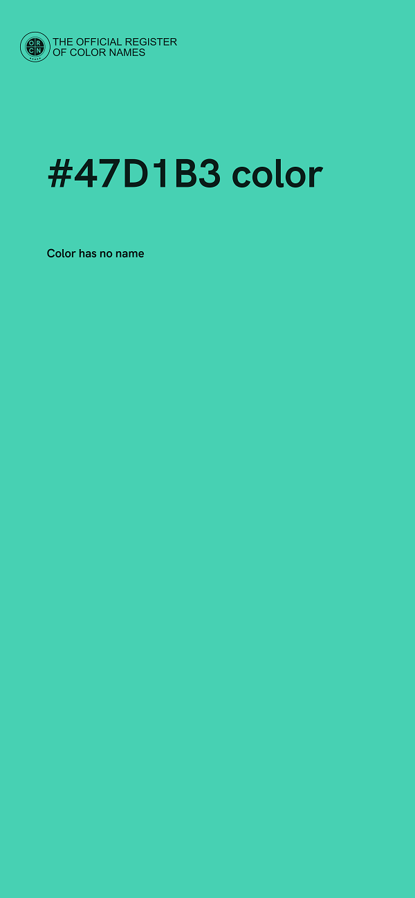 #47D1B3 color image