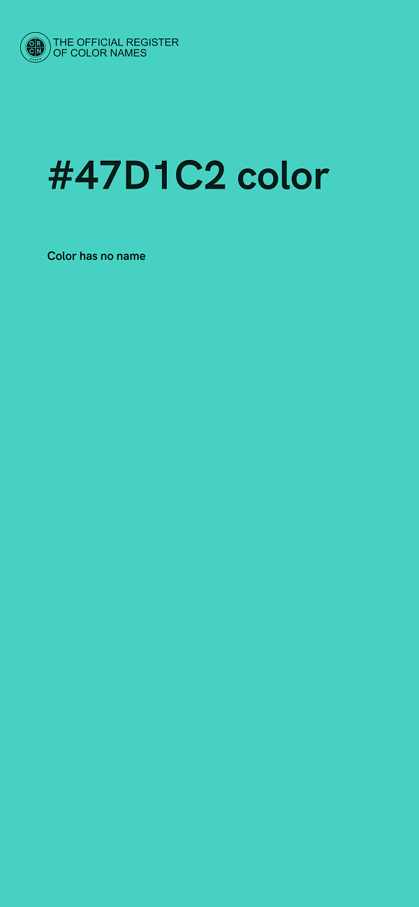 #47D1C2 color image