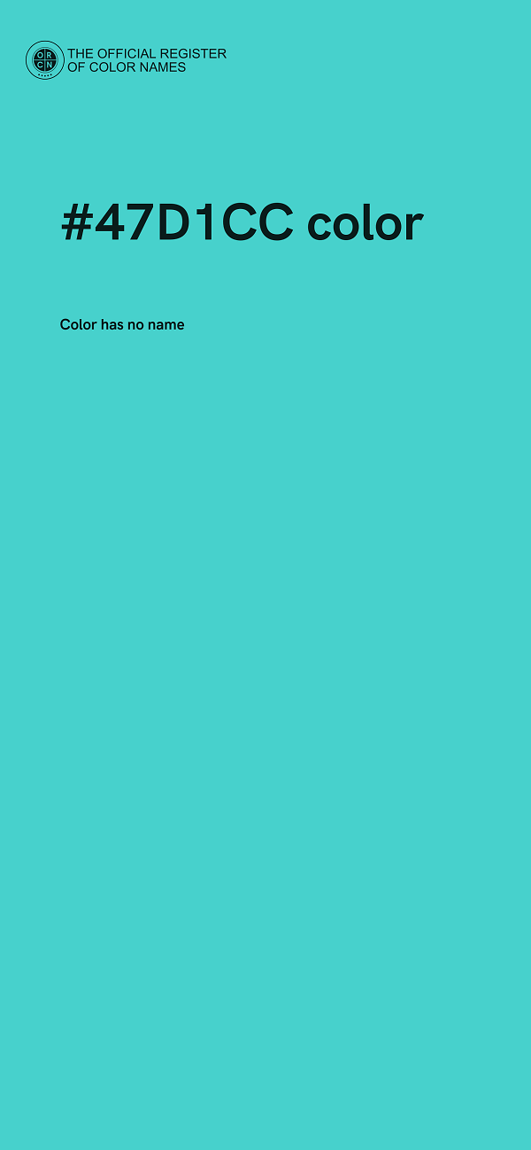 #47D1CC color image