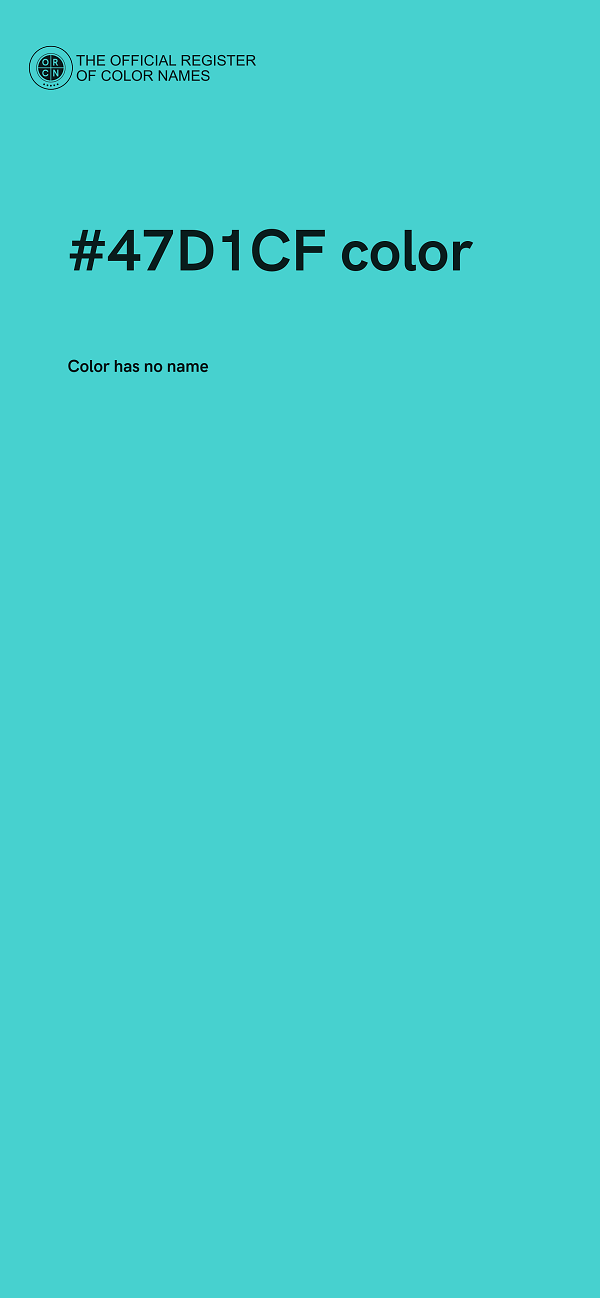 #47D1CF color image