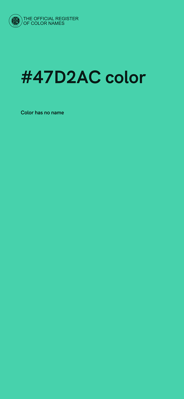 #47D2AC color image
