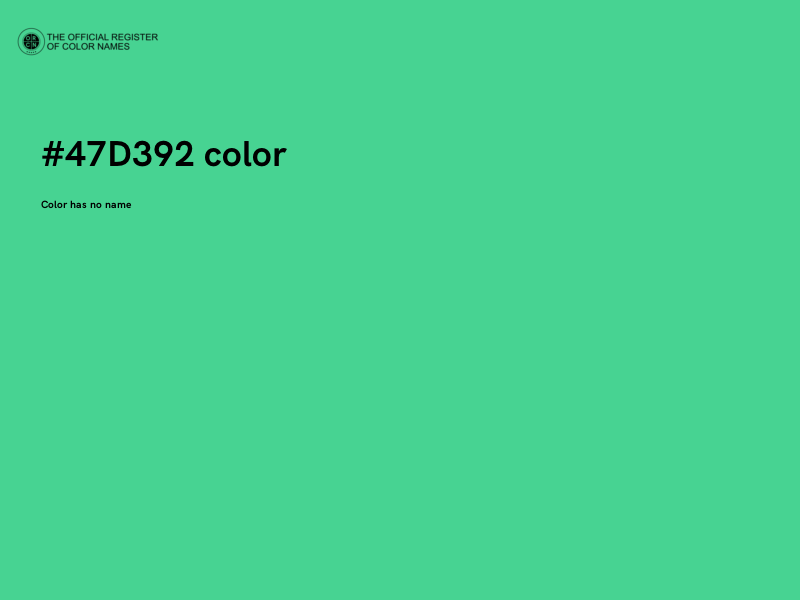 #47D392 color image