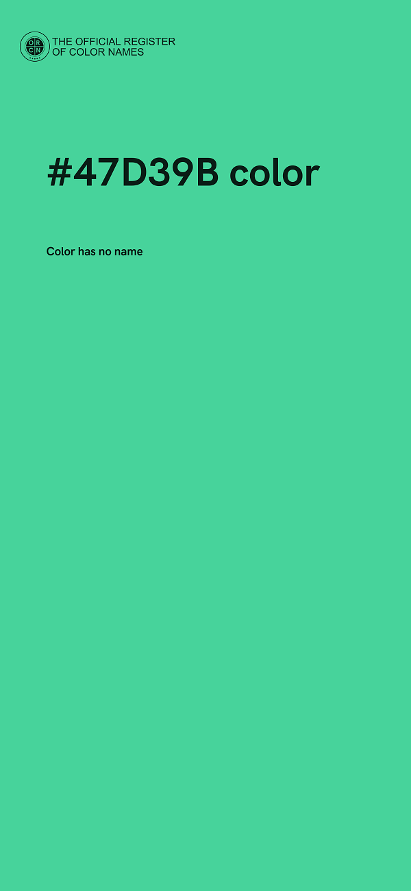 #47D39B color image