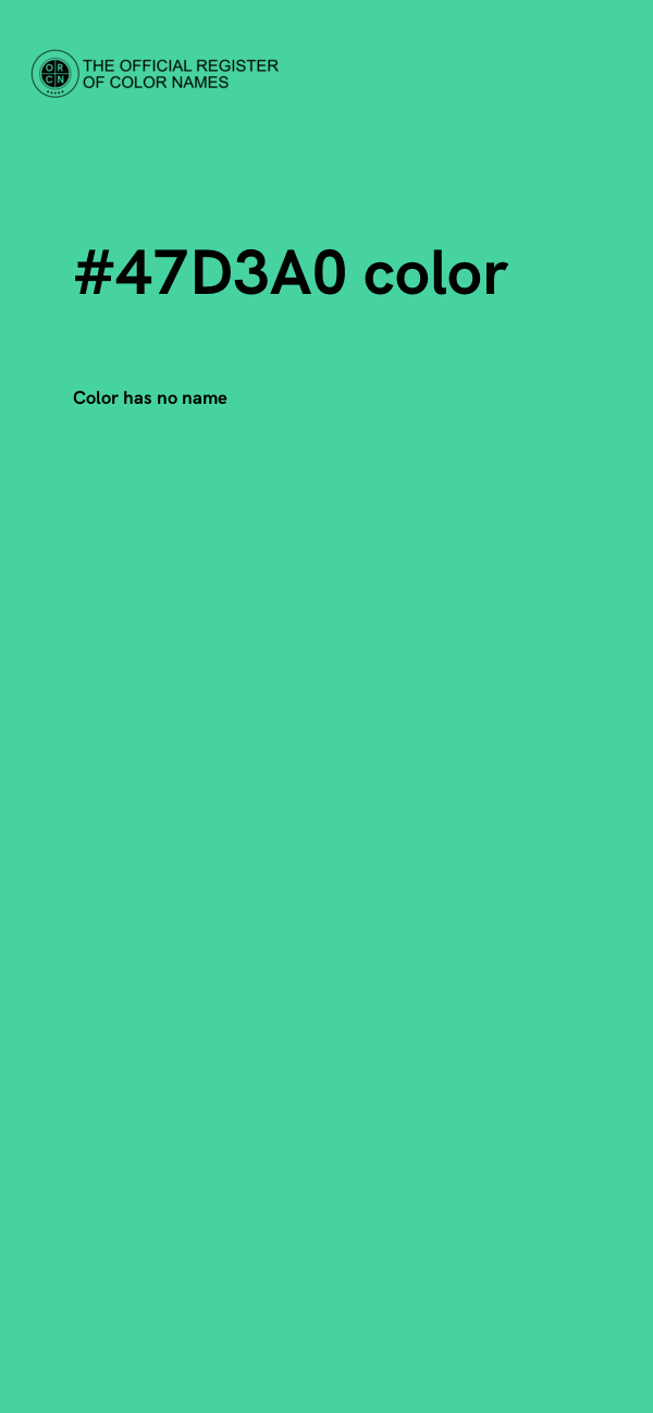 #47D3A0 color image