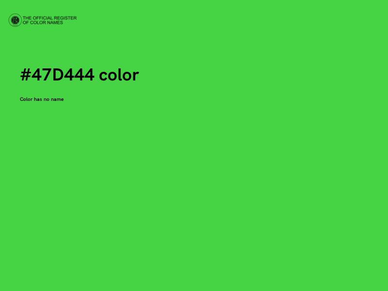 #47D444 color image