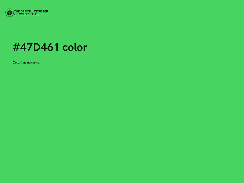 #47D461 color image