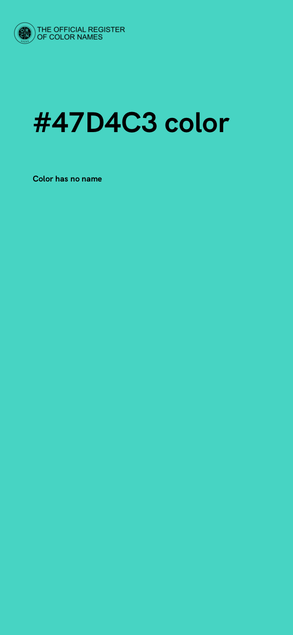 #47D4C3 color image