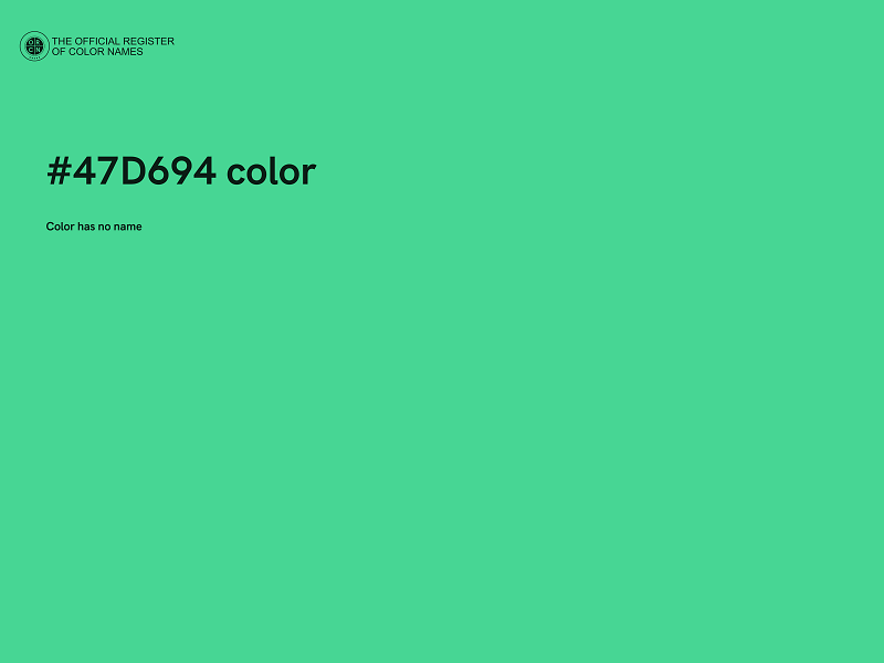#47D694 color image