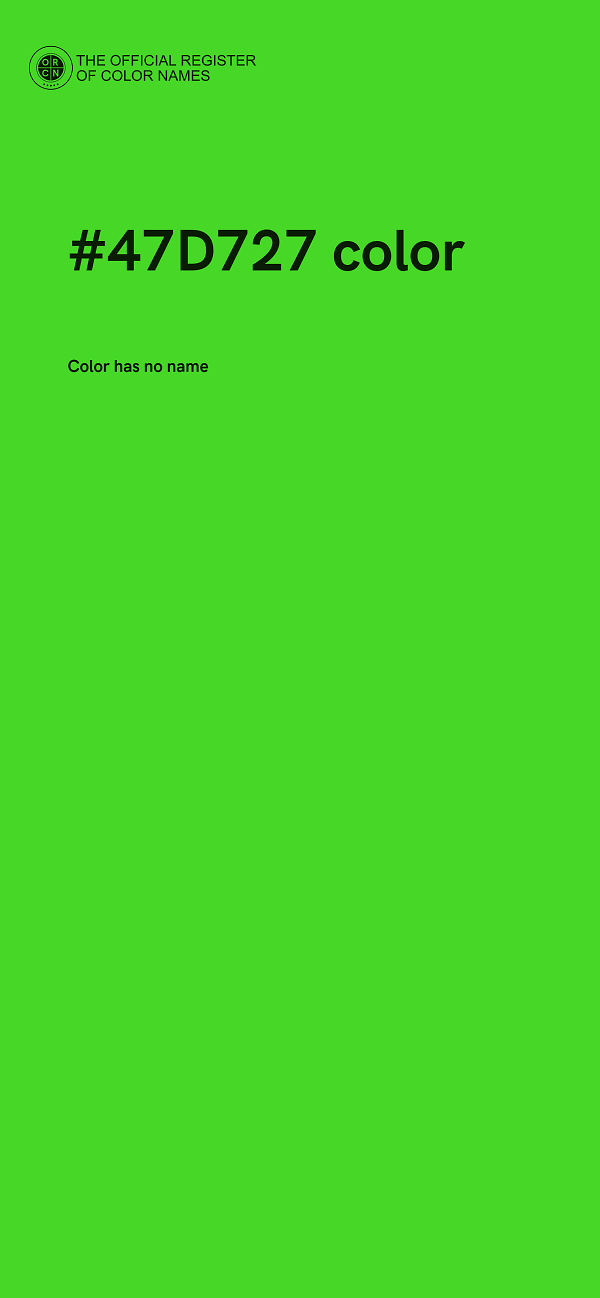 #47D727 color image