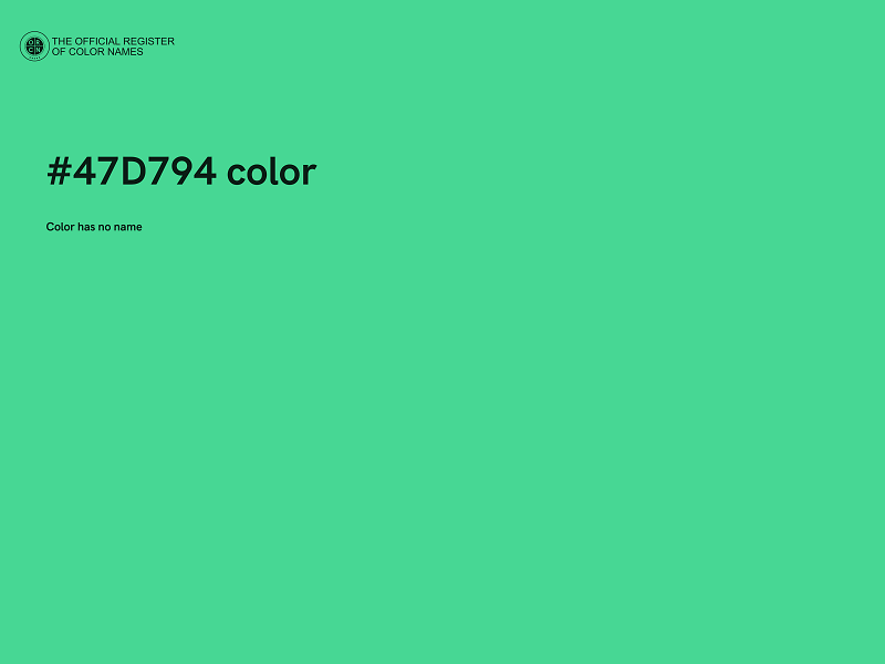 #47D794 color image