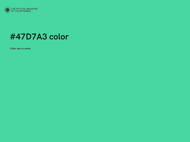 #47D7A3 color image