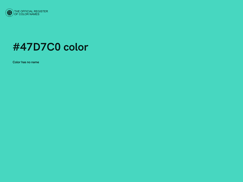 #47D7C0 color image