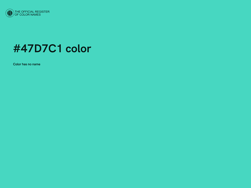 #47D7C1 color image