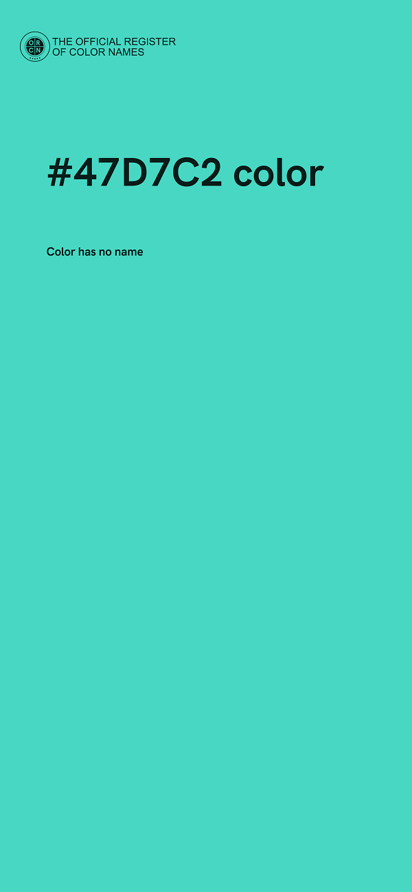 #47D7C2 color image