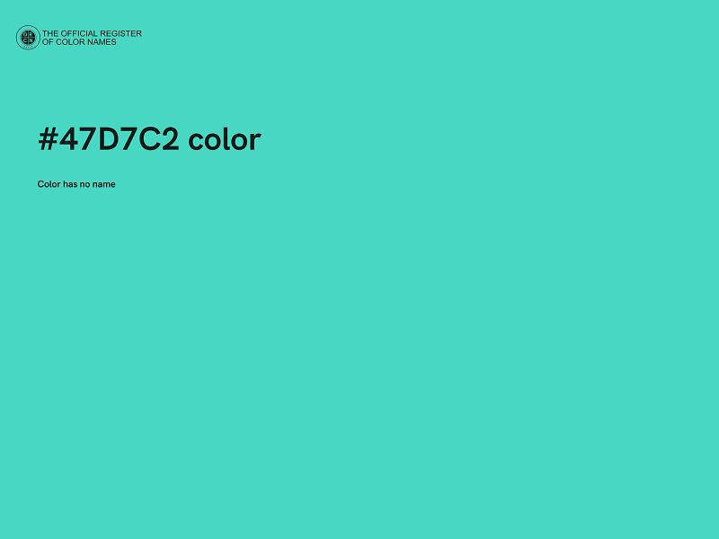 #47D7C2 color image