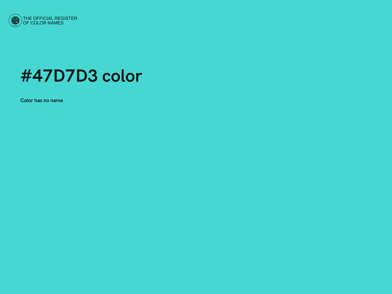 #47D7D3 color image